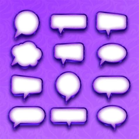 Premium Vector 3d Speech Bubble Collection