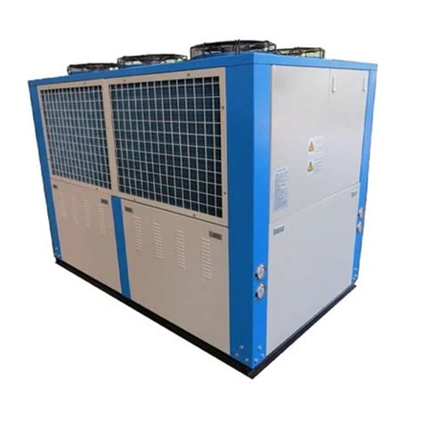 Silver And Blue Plastic Processing Air Cooled Water Chiller System At