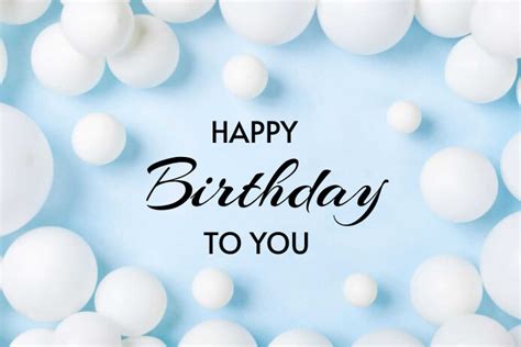 Blue Joyful Happy Birthday To You Poster Template Postermywall