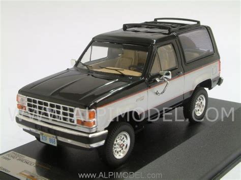 Premium X Ford Bronco Ii 1989 Blacksilver 143 Scale Model