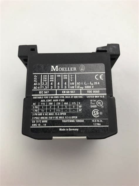 Moeller Dilem Contactor Leistungsschutz Ebay