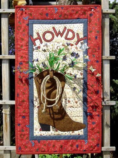 Cowboy Boot Quilt Pattern Woodworking Cowboy Quilt Patchwork