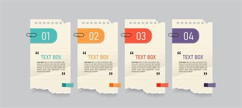 Text Box Design With Note Papers Vector Art, Icons, and Graphics for ...