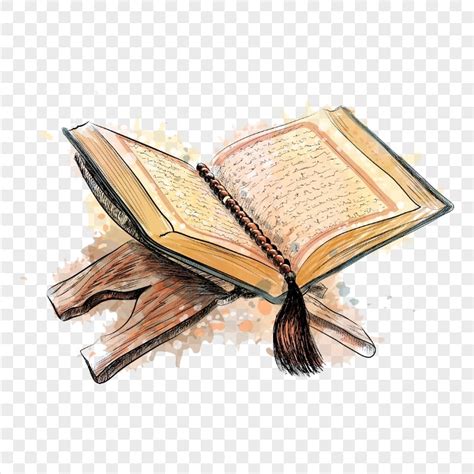 HD Watercolor قرآن Quran Islam Koran Book PNG Citypng