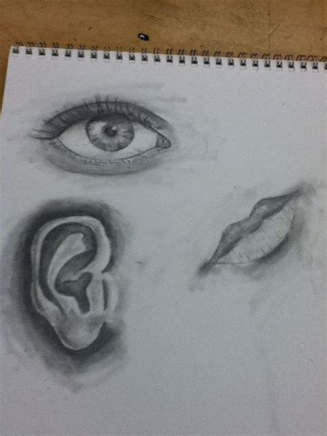 Practice drawings at school. Doing portrait drawing. My original artwork. | Portrait drawing ...