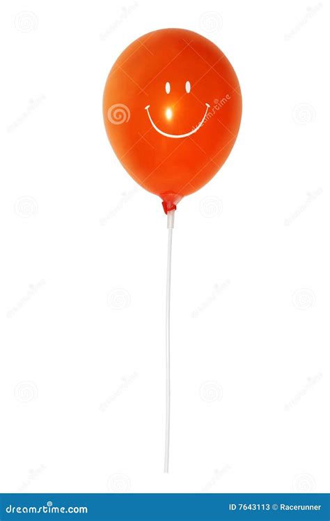 Red balloon stock image. Image of isolated, cutout, white - 7643113