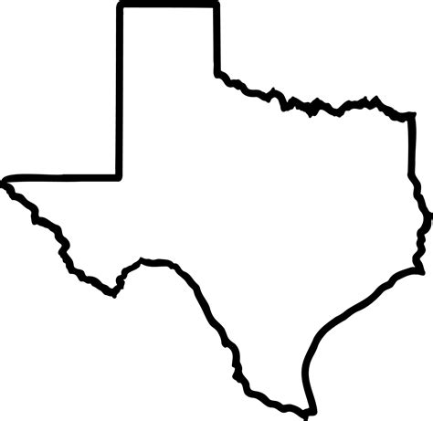 Printable Texas Map Outline - Printable JD