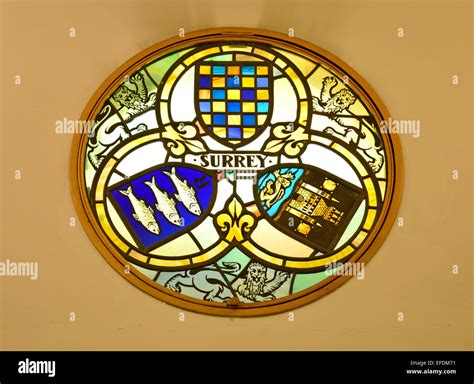 Stained Glass Town Seal Market House Kingston Upon Thames Royal