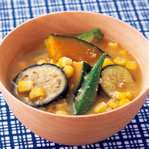 夏野菜の味噌汁 おすすめレシピ ダイエー食の情報