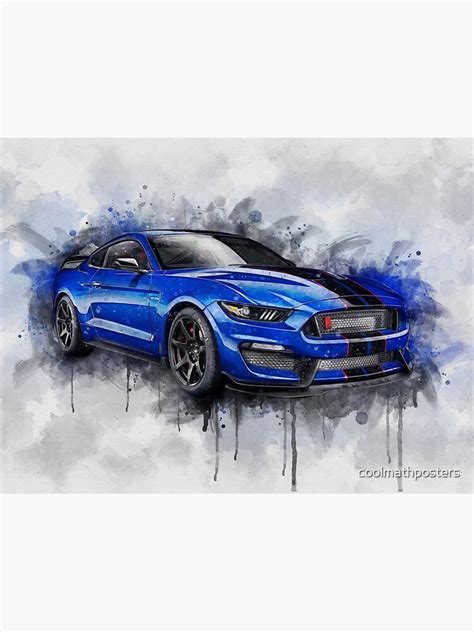 Ford Mustang Shelby Gt350 Poster For Sale By Coolmathposters Redbubble