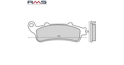 Set Placute Frana Honda Fes Pantheon Foresight 250cc Silver Wing