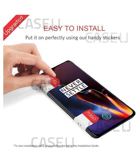 OnePlus 6T Tempered Glass Screen Guard By Case U Compatible With All