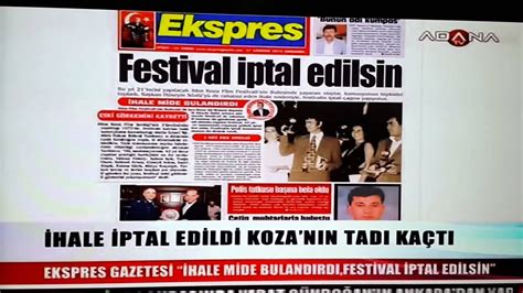 Adana Altın Koza Film Festivali İptal Edilsin YouTube