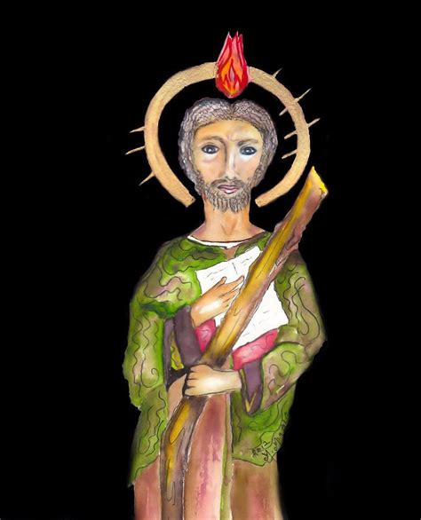 Saint Jude Painting By Myrna Migala Fine Art America