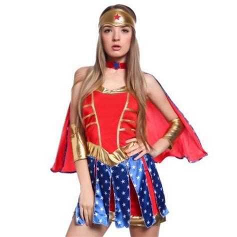 Costume Wonder Woman Vestito Carnevale Donna Grandi Sconti Abiti E