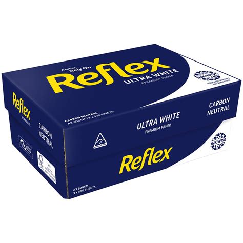 Reflex Ultra White Gsm A Copy Paper Ream Carton Officeworks