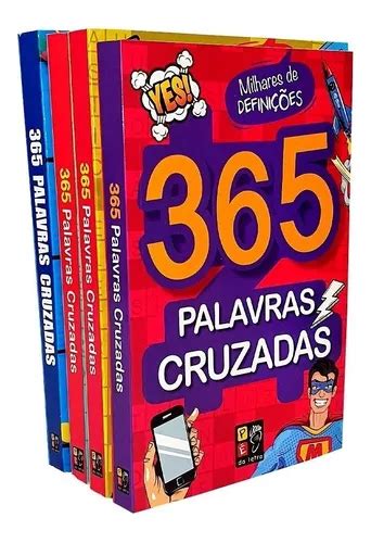 Kit 365 Palavras Cruzadas 4 Livros Passatempos MercadoLivre