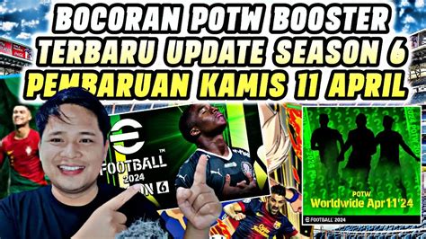 BOCORAN POTW BOOSTER TERBARU SEASON 6 UPDATE PEMBARUAN KAMIS 11 APRIL