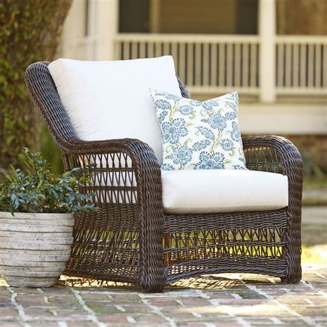 Birch Lane Rosemead Lounge Chair With Sunbrella® Cushions Wicker Patio Chairs Traditional