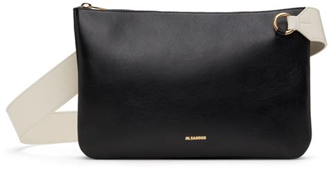 Jil Sander Sac à bandoulière noir SSENSE France