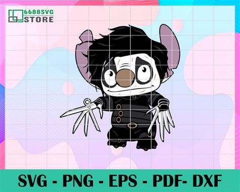 Stitch Freddy Krueger Svg Horror Character Svg Disney Svg Halloween