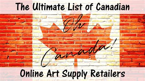 Online Art Supply Options: The Ultimate List of Awesome Canadian Retailers - Squishing Paint