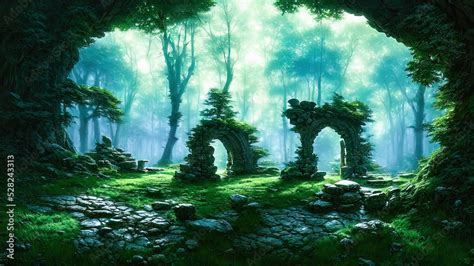 Fantasy Forest Ruins