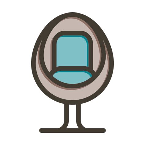 Egg chair Generic color lineal-color icon