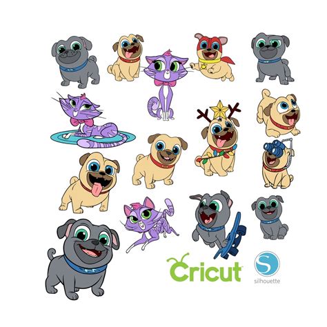 30 Puppy Dog Pals Bundle SVG for Cricut and Silhouette Cutting Machines ...