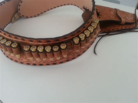 Hand Crafted Leather Gun Holster And Belt By Ricardo Trevinos Custom