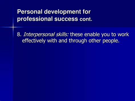 Ppt Personal Development For Professional Success Powerpoint