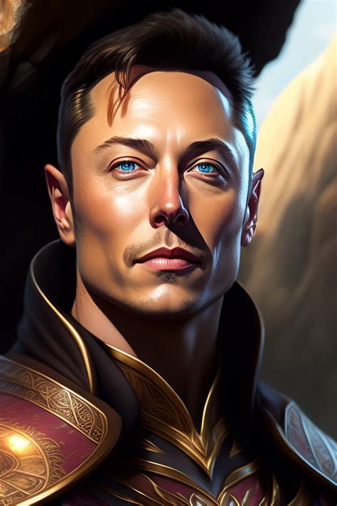 Lexica Elon Musk As A Male Elvish Warrior In A Mysterious Cave