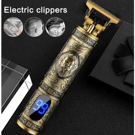 Máquina De Cortar Cabelo Barba Regarregavel Profissional Tela led