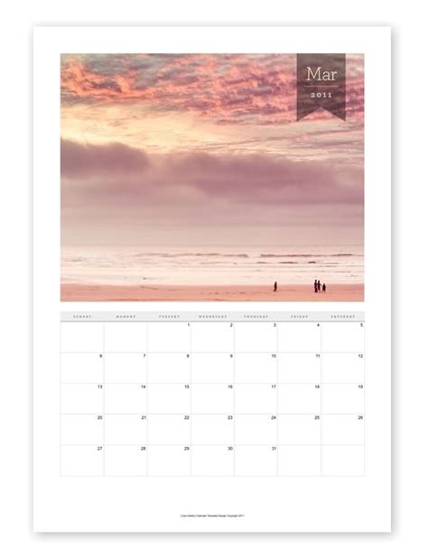 Indesign Calendar Templates: Indesign Calendar Template Design 2011