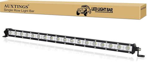 Auxtings Inch W Ultra Slim Single Row Led Light Bar Spot Flood