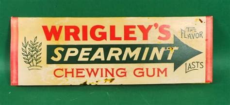 Vintage Wrigleys Chewing Gum Store Display Giveaway