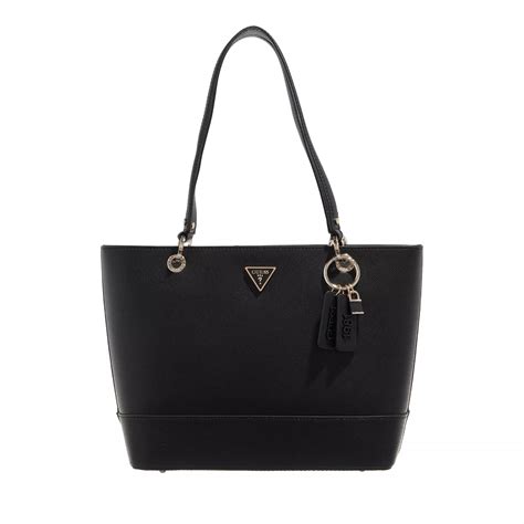 Guess Eco Alexie Elite Tote Black Rymlig shoppingväska