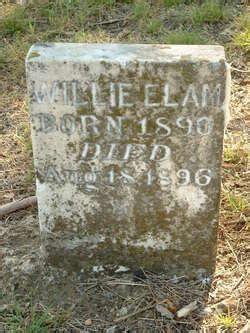 William Willie Elam 1890 1896 Mémorial Find a Grave