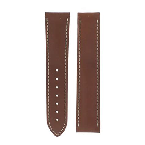 OMEGA Dark Brown Leather Watch Strap | 0127062 | Beaverbrooks the Jewellers