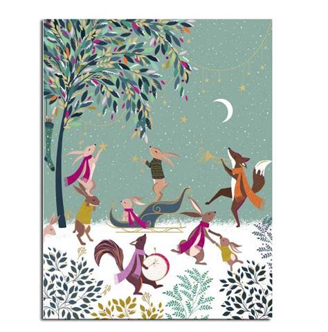 Sara Miller Adventskalender Karte Woodland Tales