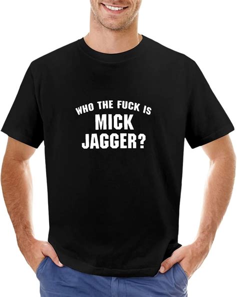 Amazon LeRayal Tシャツ メンズ 半袖 夏服 ミックジャガー Who The Fuck Is Mick Jagger