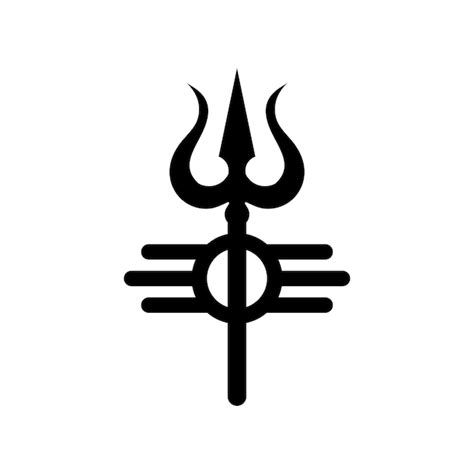 Premium Vector Shiva Mahadev Hindu God Trishul Symbol Vector Illustration