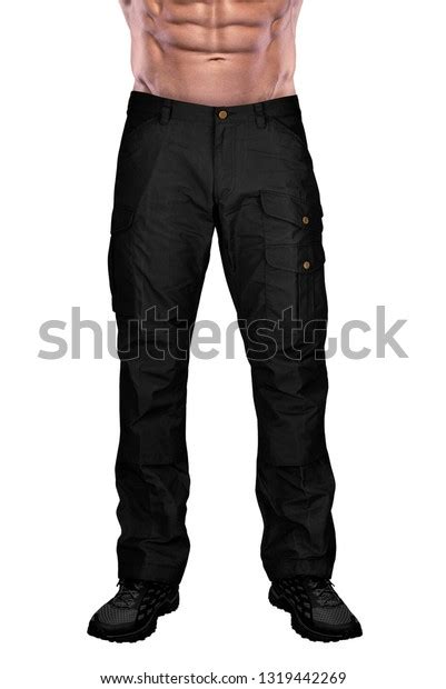 Athletic Man Naked Torso Pale Black Stock Photo 1319442269 Shutterstock