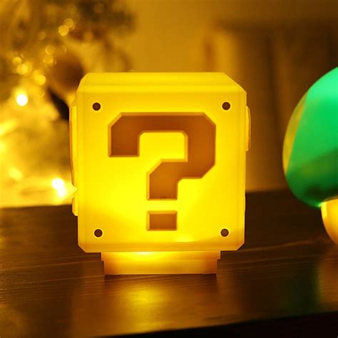 Super Mario Mini Question Block Lamp With Sound