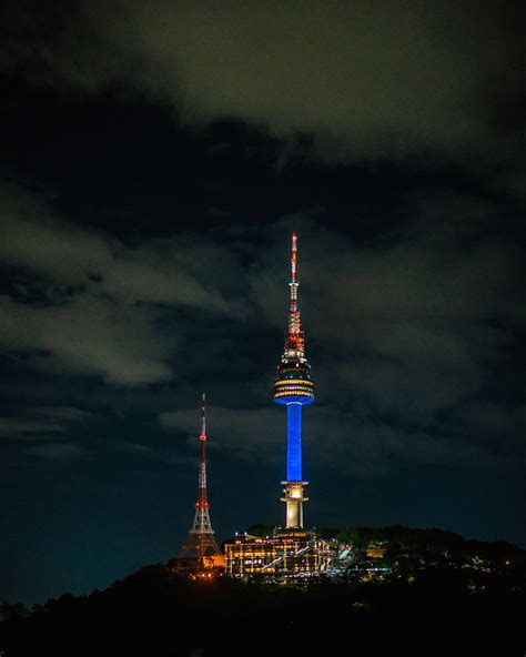 Night Architecture Building Dark Illumination Backlight Tower Hd