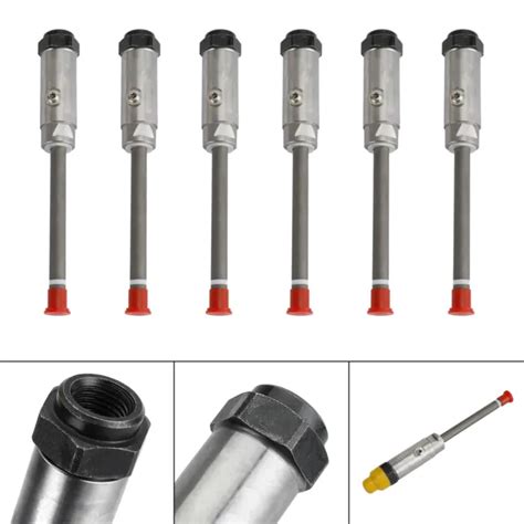 6pcs 4w7018 Diesel Fuel Injector Pencil Nozzle For Caterpillar Cat