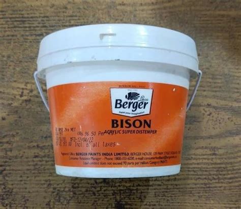 Berger Kg Bison Super Distemper At Rs Bucket