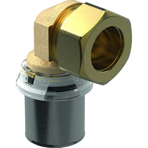 Coude 90 Geberit Volex avec raccord à compression d 26mm d1 22mm