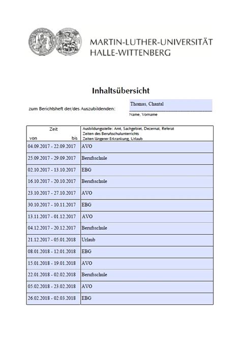 Selten Aktivität Kaiserliche ausbildungsnachweis deckblatt vorlage