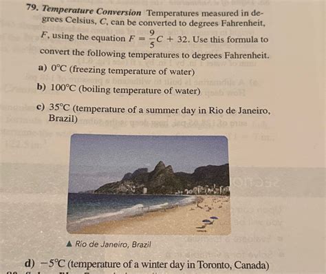 Solved Temperature Conversion Temperatures Measured In Chegg